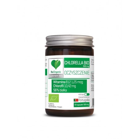 CHLORELLA BIO 50 KAPSUŁEK (500 mg) - BE ORGANIC
