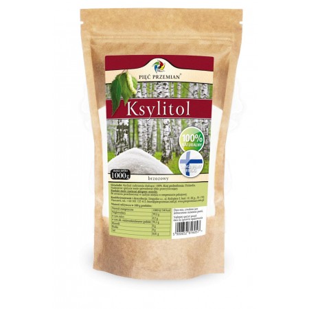 KSYLITOL 1 kg (TOREBKA PAPIEROWA) - PIĘĆ PRZEMIAN