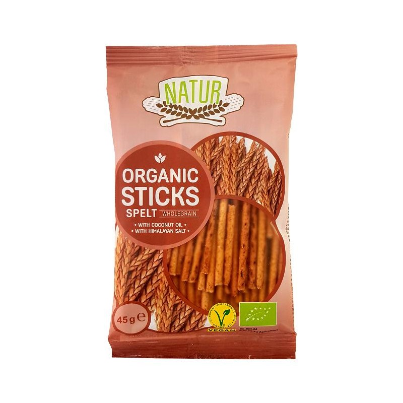 PALUSZKI ORKISZOWE PEŁNOZIARNISTE BIO 45 g - PIĘĆ PRZEMIAN