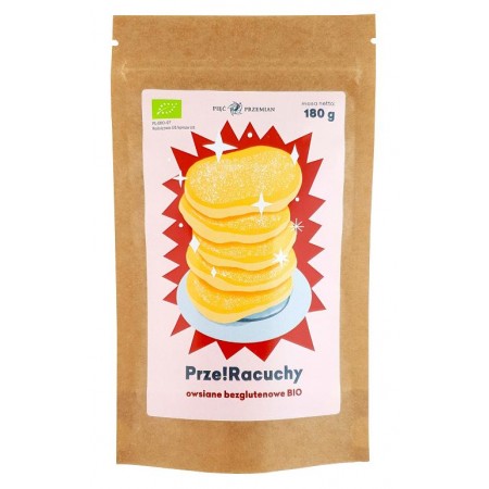 MIESZANKA NA RACUCHY OWSIANE BEZGLUTENOWA BIO 180 g - PIĘĆ PRZEMIAN