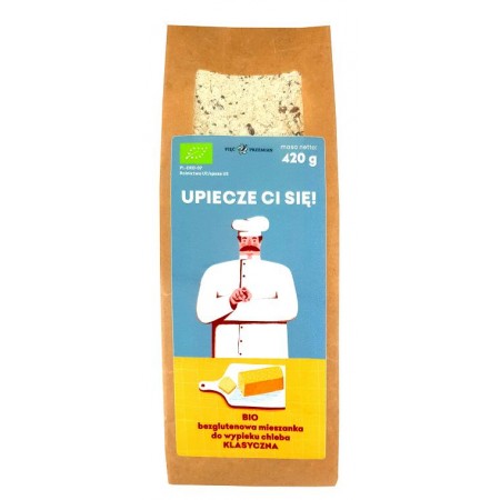 MIESZANKA DO WYPIEKU CHLEBA KLASYCZNA BEZGLUTENOWA BIO 420 g - PIĘĆ PRZEMIAN