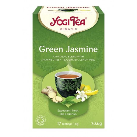 HERBATA ZIELONA JAŚMINOWA (GREEN JASMINE) BIO (17 x 1,8 g) 30,6 g - YOGI TEA