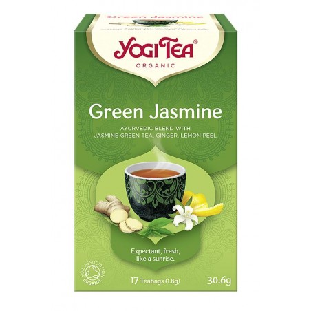 HERBATA ZIELONA JAŚMINOWA (GREEN JASMINE) BIO (17 x 1,8 g) 30,6 g - YOGI TEA