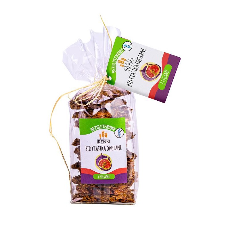 CIASTKA OWSIANE Z FIGAMI BEZGLUTENOWE BIO 150 g - IRENKI