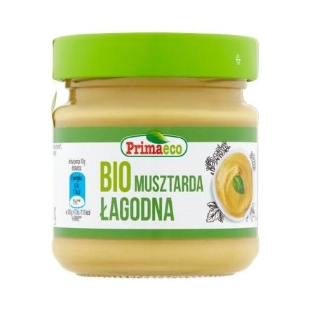 MUSZTARDA ŁAGODNA BIO 170 g - PRIMAECO