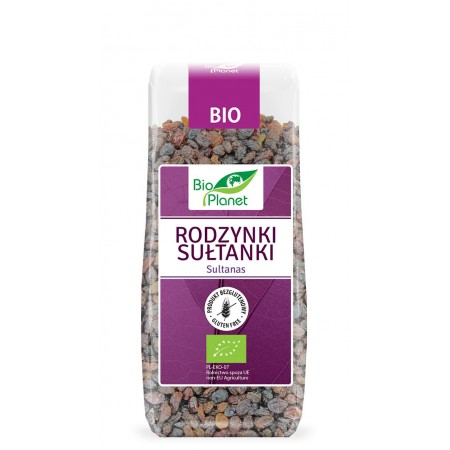 RODZYNKI SUŁTANKI BEZGLUTENOWE BIO 200 g - BIO PLANET