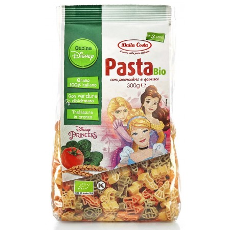 MAKARON (SEMOLINOWY TRÓJKOLOROWY) DISNEY PRINCESS BIO 300 g - DALLA COSTA