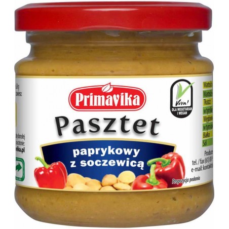 Pasztet paprykowy z soczewicą 160 g