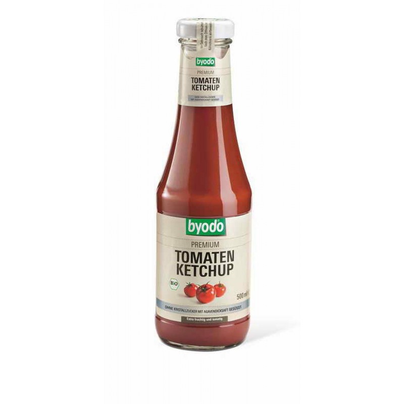 Ketchup bez cukru słodzony syropem z agawy BEZGL. BIO 500ml