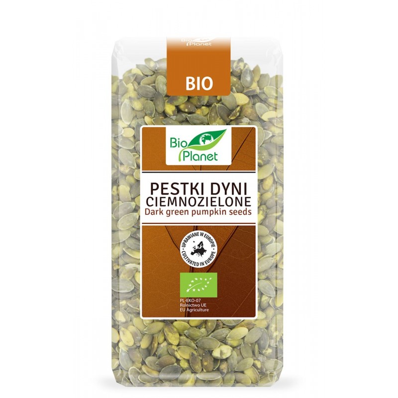 PESTKI DYNI CIEMNOZIELONE (UPRAWIANE W EUROPIE) BIO 350 g - BIO PLANET